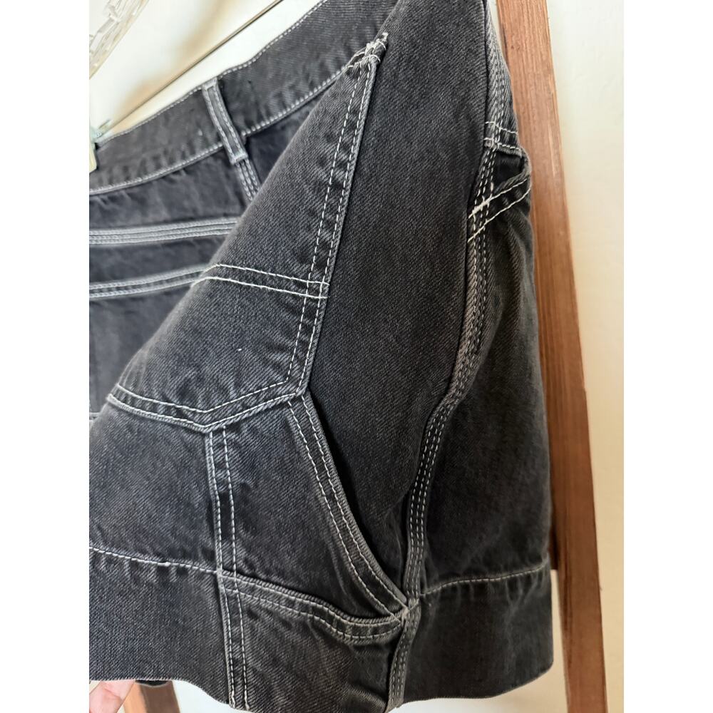 Topshop Women's Mini Cargo Jean Skirt - Picture 4 of 9